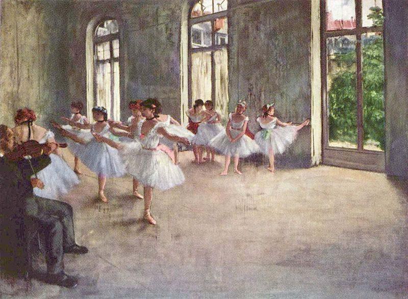 Edgar Degas Ballet Rehearsal oil painting picture